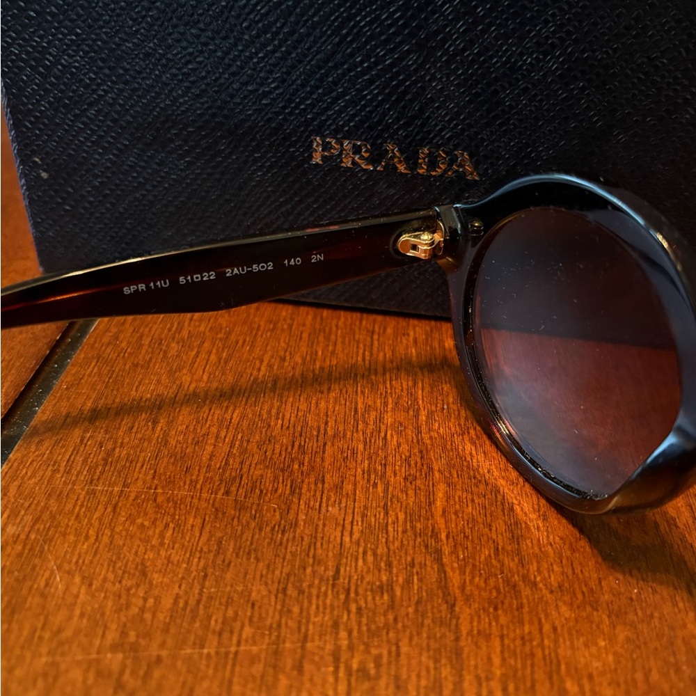 Prada Black Round Glasses